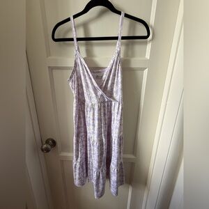 Hollister Lavender Daisy Tiered Dress